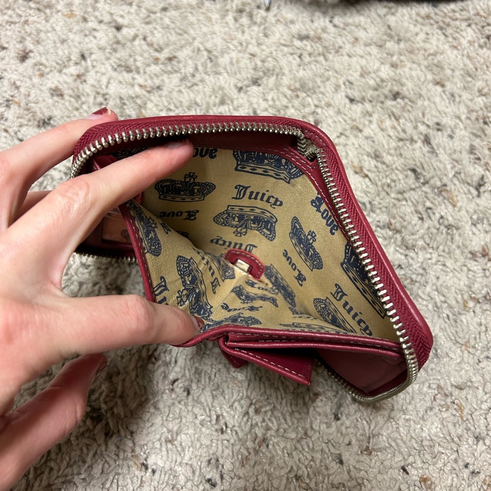 Juicy Couture Gray and Red Wallet - Picture 4 of 8
